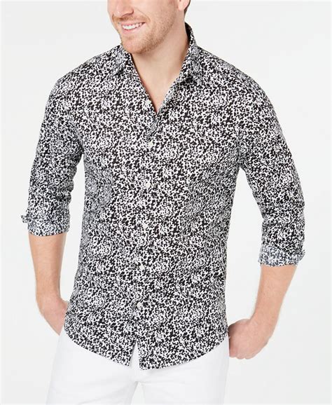 michael kors tailored fit mens shirts|Michael Kors men's tops.